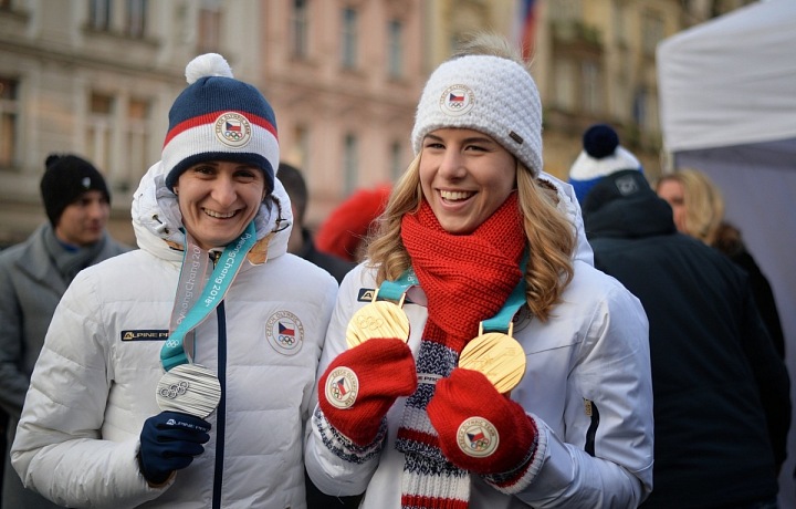 Ester Ledecká a Martina Sáblíková
