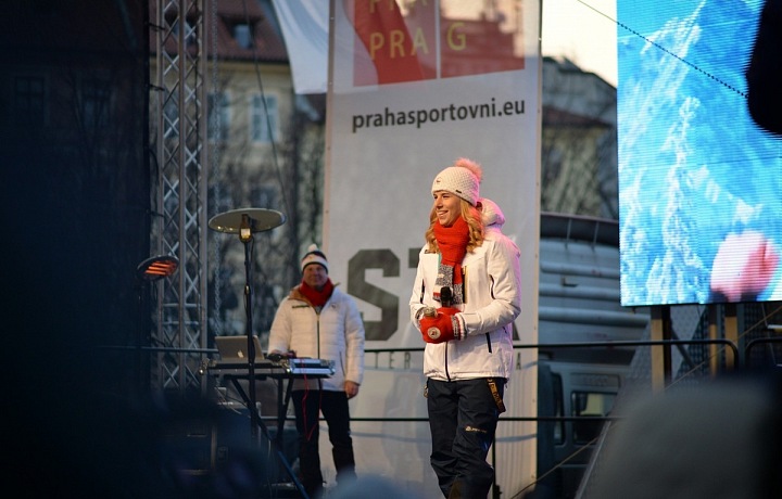 Ester Ledecká před tísici fanoušky