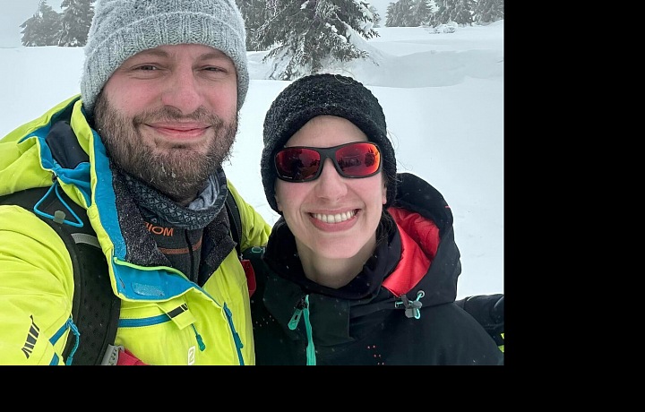 Ondřej Prokop s manželkou Annou na jeho milovaných horách.