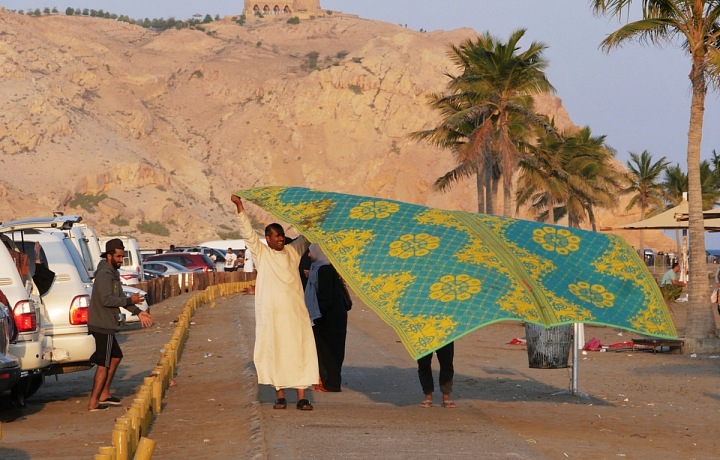 Al Sawadi beach – piknik místních