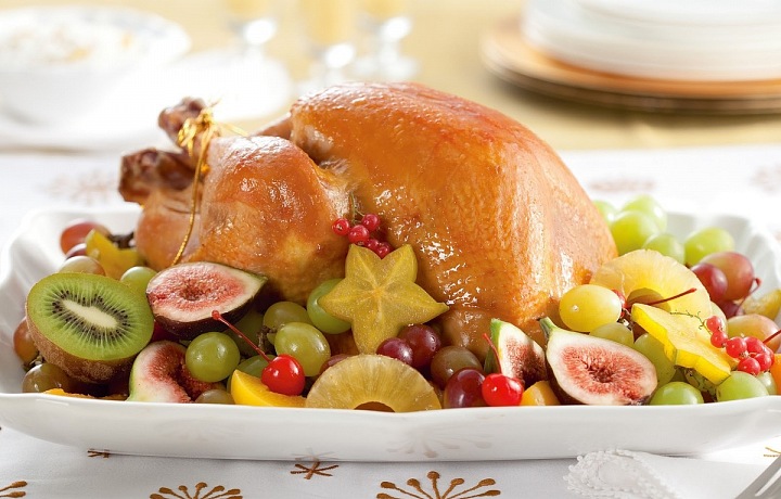 Pěkně vykrmené kuře Chester