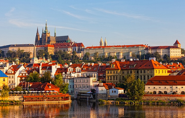 Praha pohled na Pražský hrad
