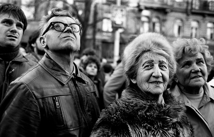 Naděje v očích přítomných lidí