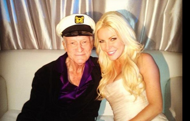 Crystal Harris & Hugh Hefner.