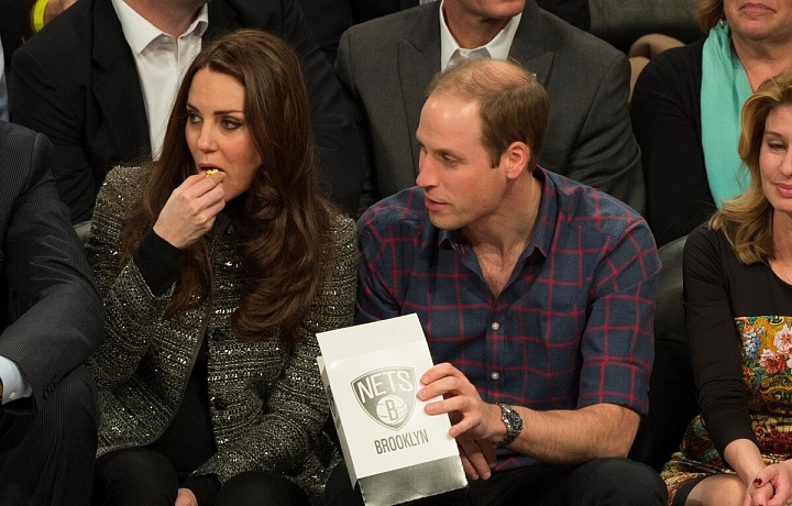 Princ William a Catherine v zápase Brooklyn Nets proti Cleveland Cavaliers
