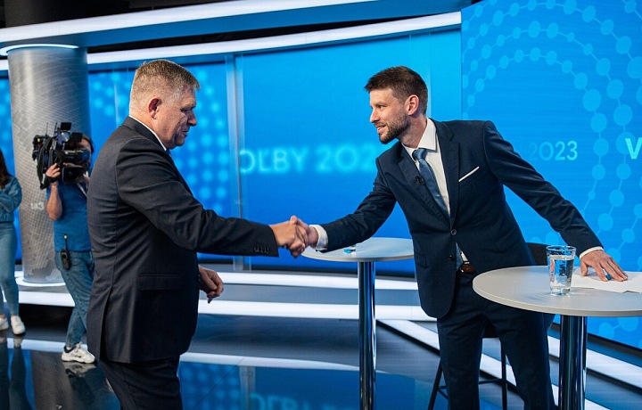 Robert Fico a Michal Šimečka