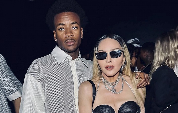 Zpěvačka Madona a syn David Banda