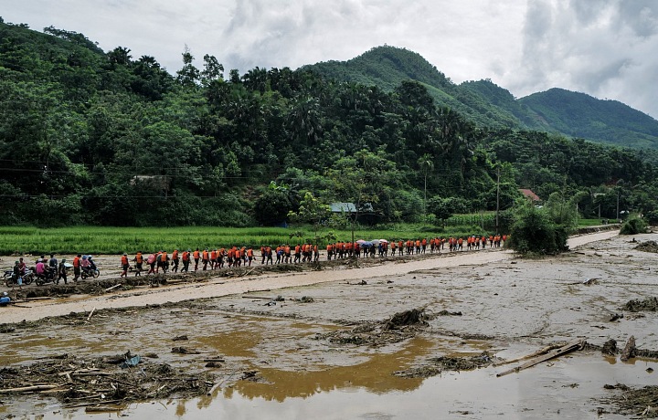 Evakuace obyvatel ve Vietnamu