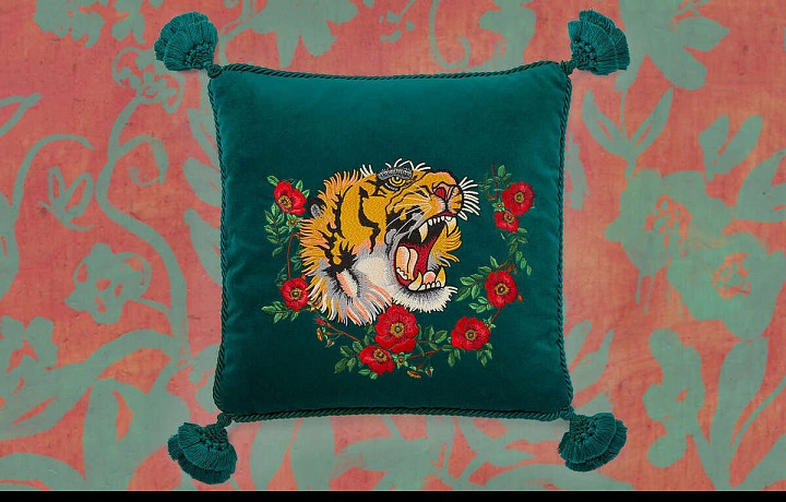 Dekorativní polštář Gucci - tyger