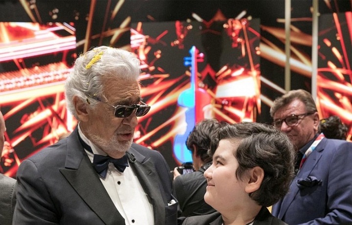 Richard a maestro Placido Domingo. 