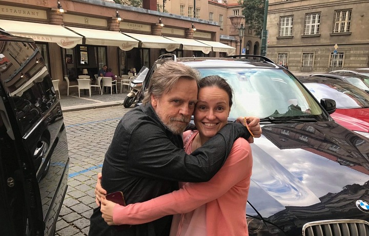 Andrea s hercem Markem Hamillem