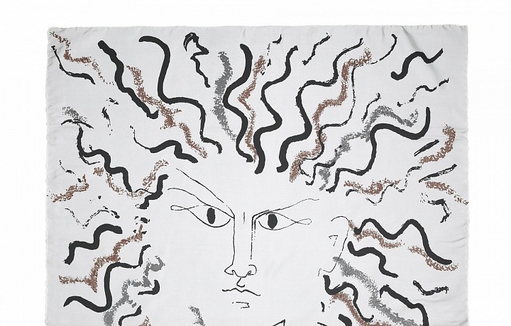 Hedvábný šátek Jean Cocteau