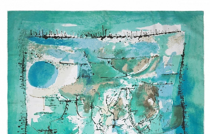 Hedvábný šátek Zao Wou Ki