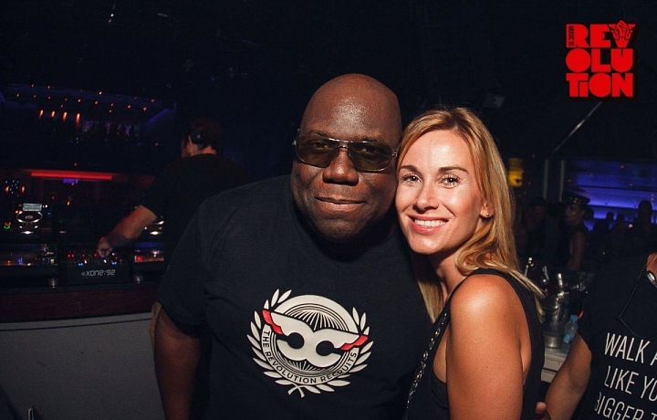 Luca with Carl Cox