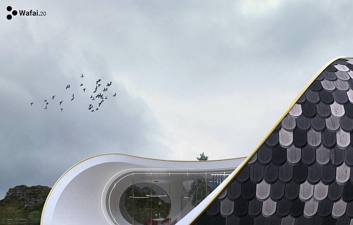 Dům jako mušle pohled z jiné perspektivy