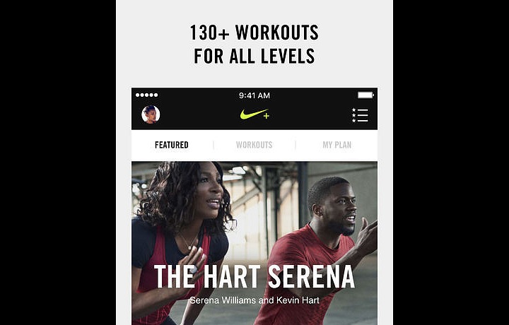 NIKE+ Training club aplikace