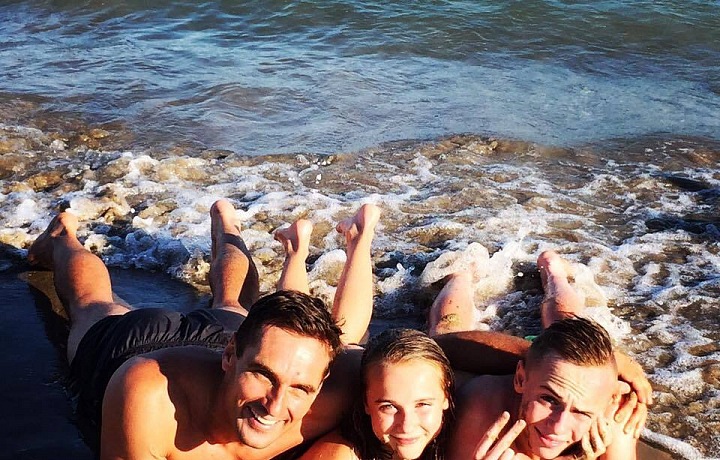 Roman Šebrle u moře.