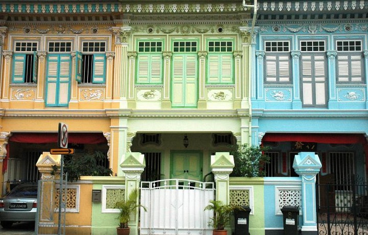 Barevná paleta fasád