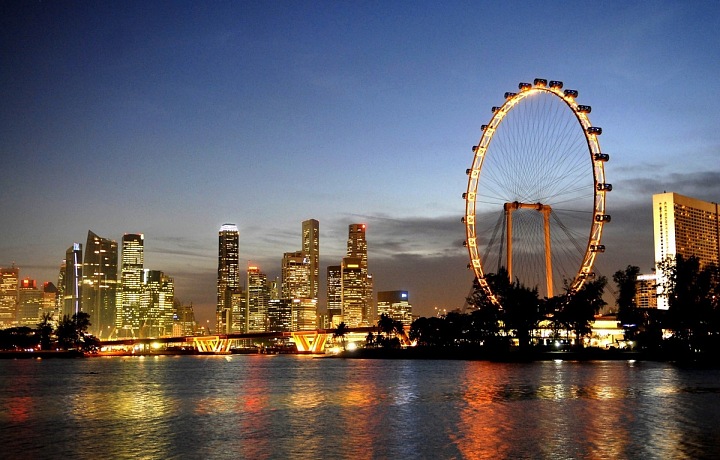 Singapur a jeho obří kolo