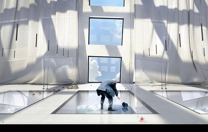 Pohled z nejvyššího bodu a skleněná podlaha