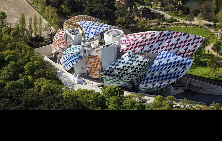 světelný projekt Fondation Louis Vuitton