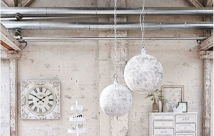 Jídelna - kombinace Shabby Chic a moderny