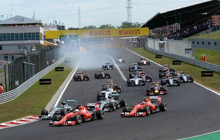 Start závodu Formule 1