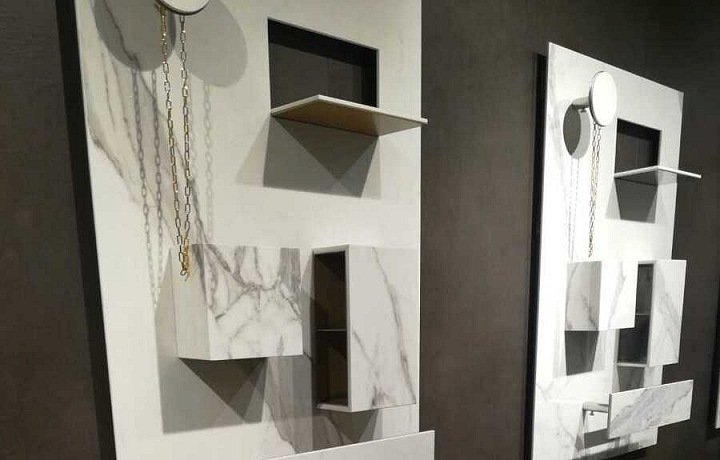 Graniti Fiandre, poličky, přihrádky a box