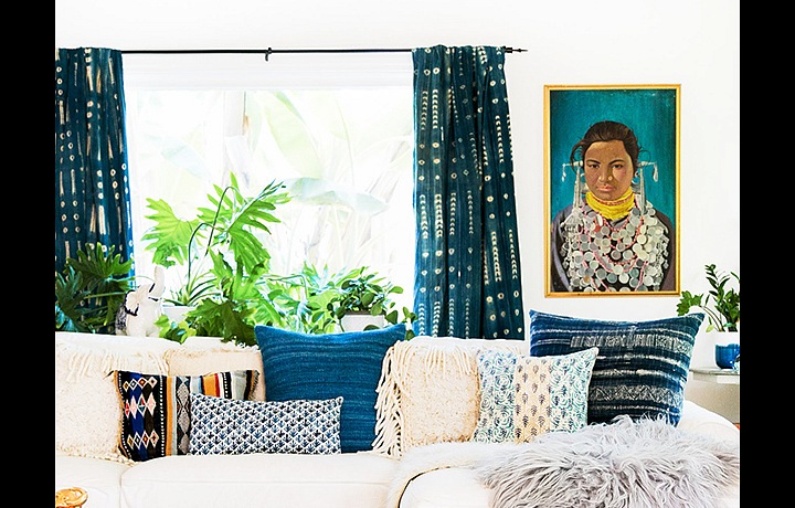 Obývací pokoj ve stylu Jungalow