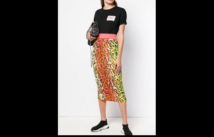 Barevná svetrová sukně Stella McCartney