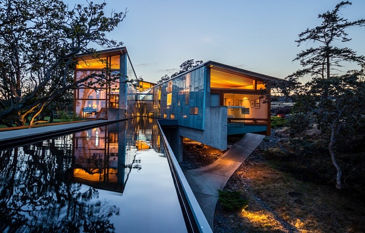 Bydlení spojené s vodou Swanwick Canyon River House