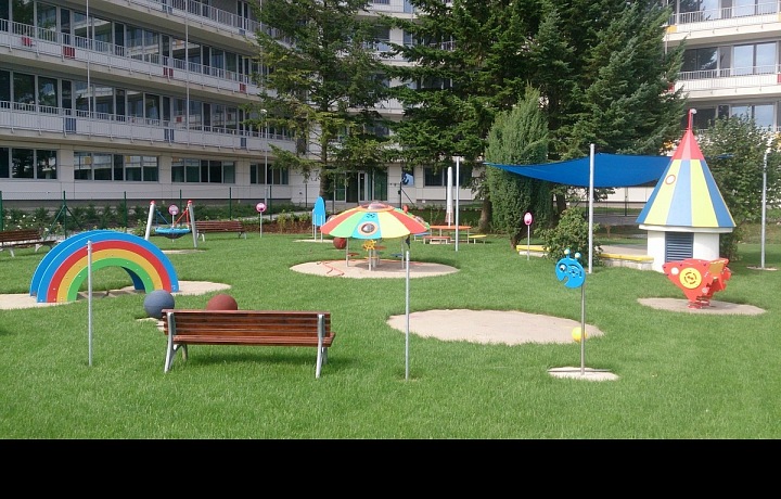 V Motolské nemocnici vystavila Martina terapeutickou zahradu. 