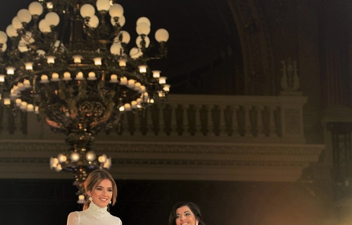 Na nedávné přehlídce na Žofíně, na kterou je Tereza obzvláště pyšná. 