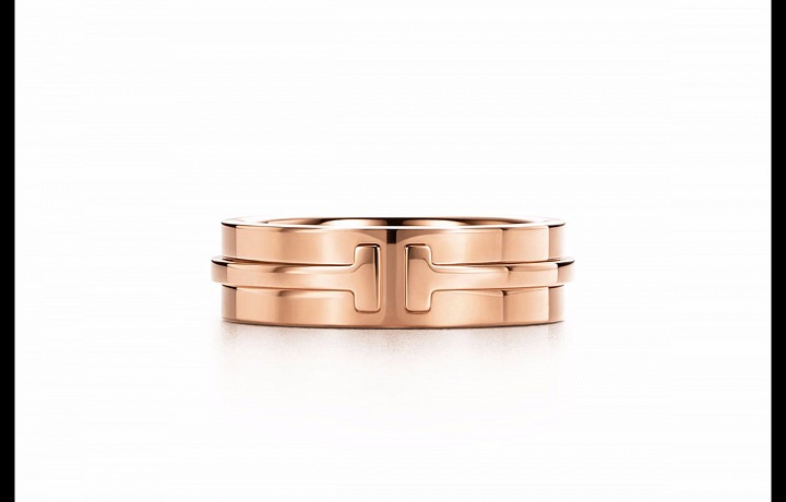 Tiffany T Two v růžovém 18k zlatě