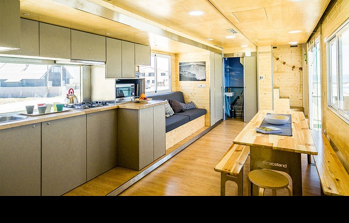 Interiér unikátního hotelu