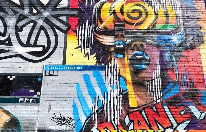 Ulice Londýna jsou protkané legálními graffiti. 