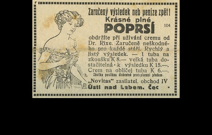 Vídenské ilustrované noviny 1919, reklama