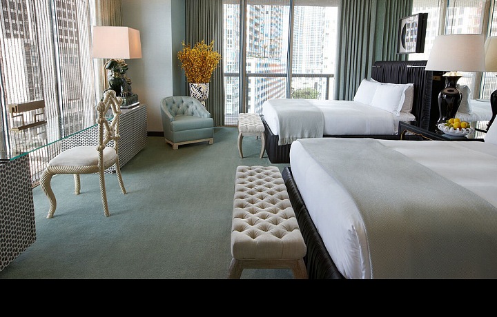 Hotel W Miami nabízí krásné výhledy na město i pláž