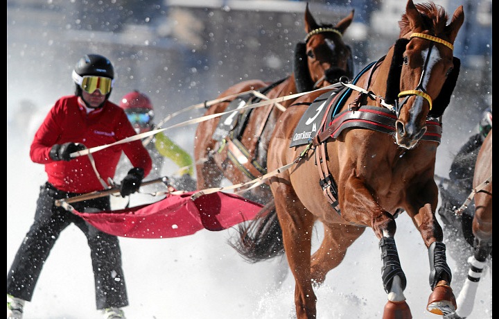 První závody White Turf 2020