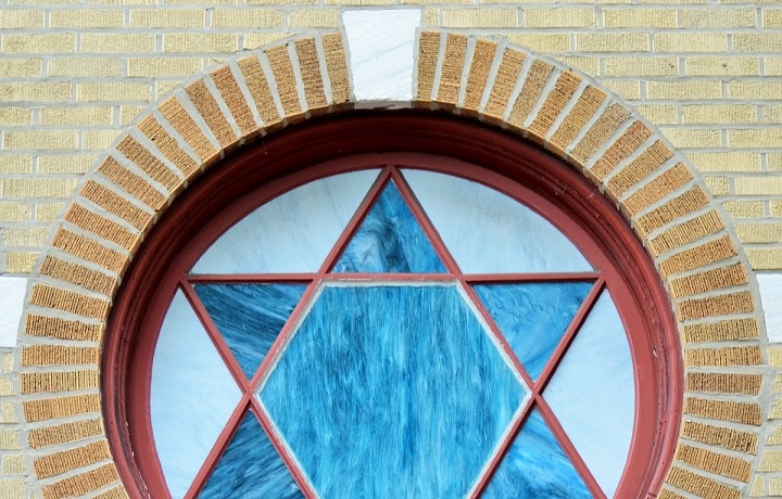 Židovská hvězda jako symbol JIn a Jang