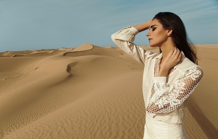 Kampaň se fotila v magickém prostředí pouště