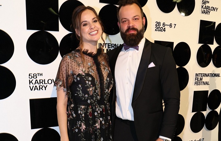 Radko Gudas s manželkou Barborou Chrenkovou