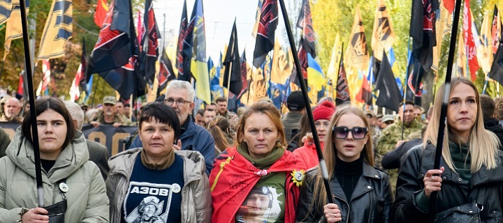 Den obránců Ukrajiny a Den Ukrajinské povstalecké armády (UPA) v Kyjevě