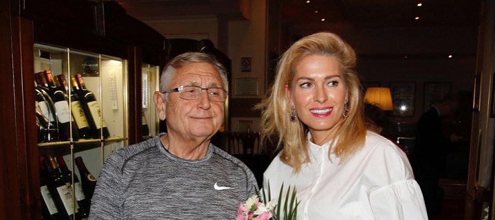 Jiří Menzel s manželkou Olgou. 