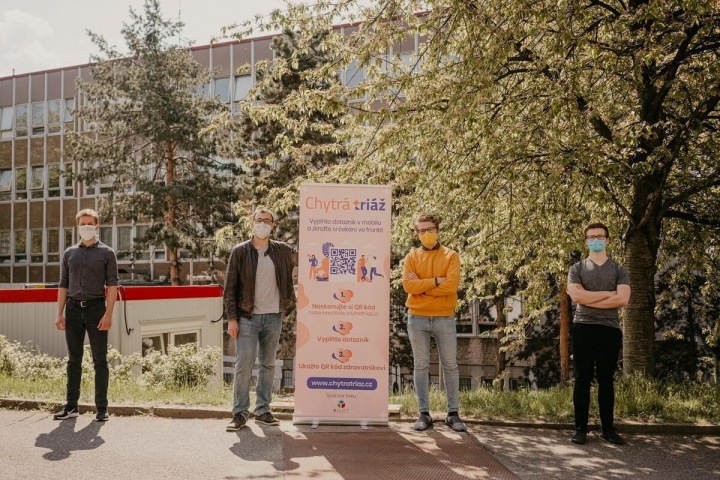 Čtveřice studentů vyvinula aplikace Chytrá triáž. Čtveřice studentů vyvinula aplikace Chytrá triáž.