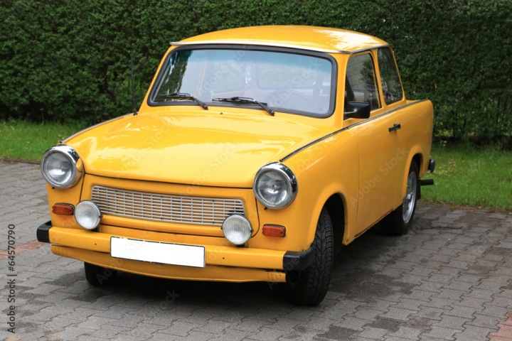 Žlutý Trabant.