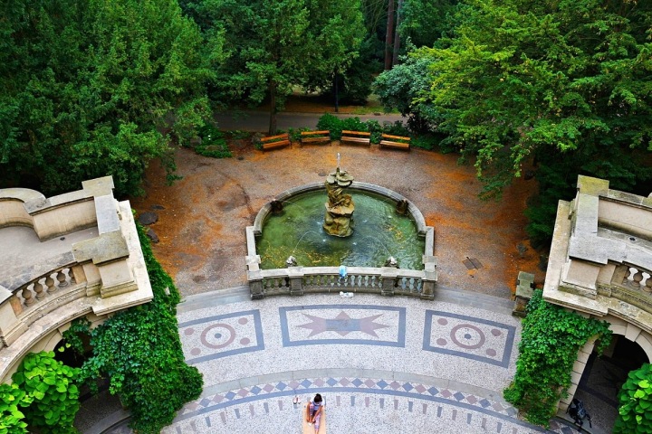 Havlíčkovy sady, Grébovka - fontána Havlíčkovy sady, Grébovka - fontána