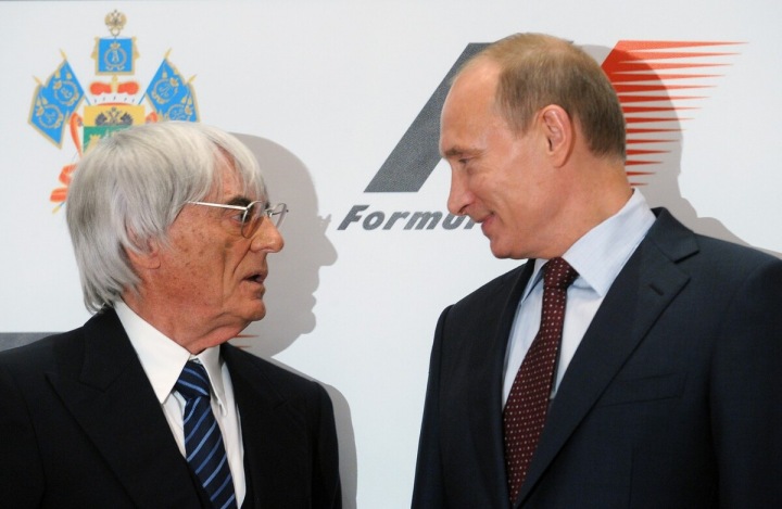 Bernie Ecclestone a Vladimir Putin