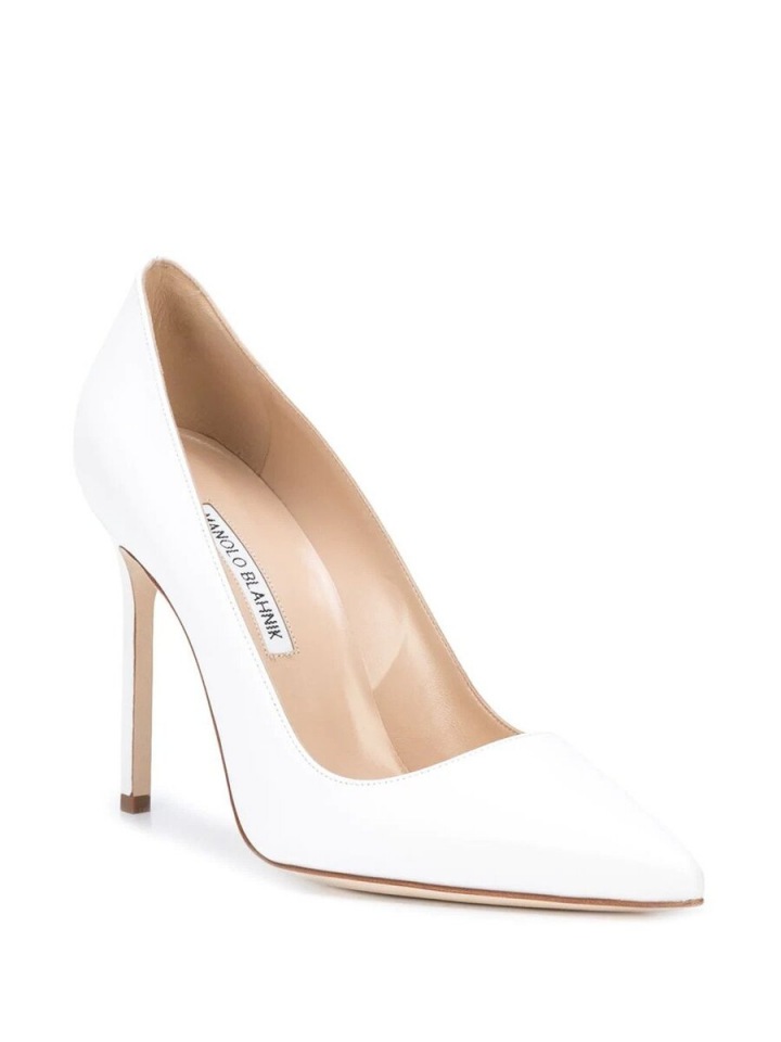 Bílé lodičky Manolo Blahnik Bílé lodičky Manolo Blahnik