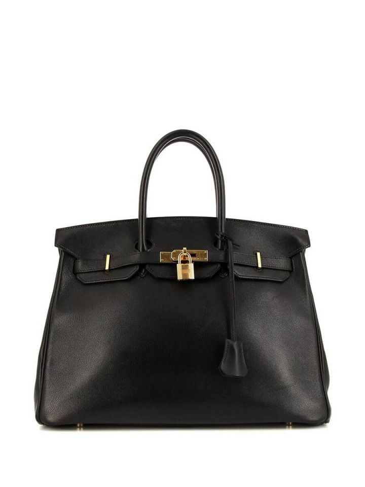 Černá Birkin se zlatým kováním Černá Birkin se zlatým kováním